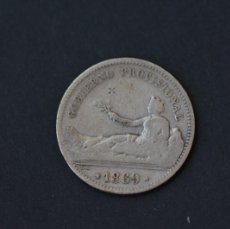 Monedas de España: MONEDA. 1 PESETA PLATA. GOBIERNO PROVISIONAL 1869 BC. FALTA LIMPIAR.