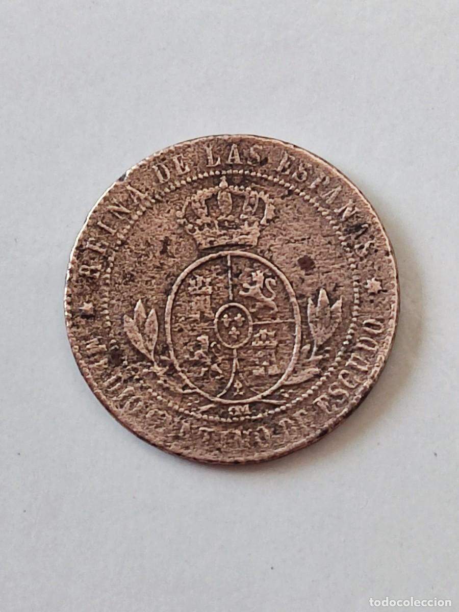 Monedas de Espa&ntilde;a: 1/2 medio c&eacute;ntimo 1867, ceca: 7 puntas Sevilla - Foto 2