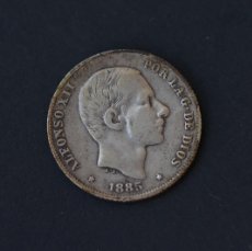 Monedas de España: MONEDA. FILIPINAS 20 CENTAVOS PLATA. ALFONSO XII 1885. MBC. FALTA LIMPIAR.