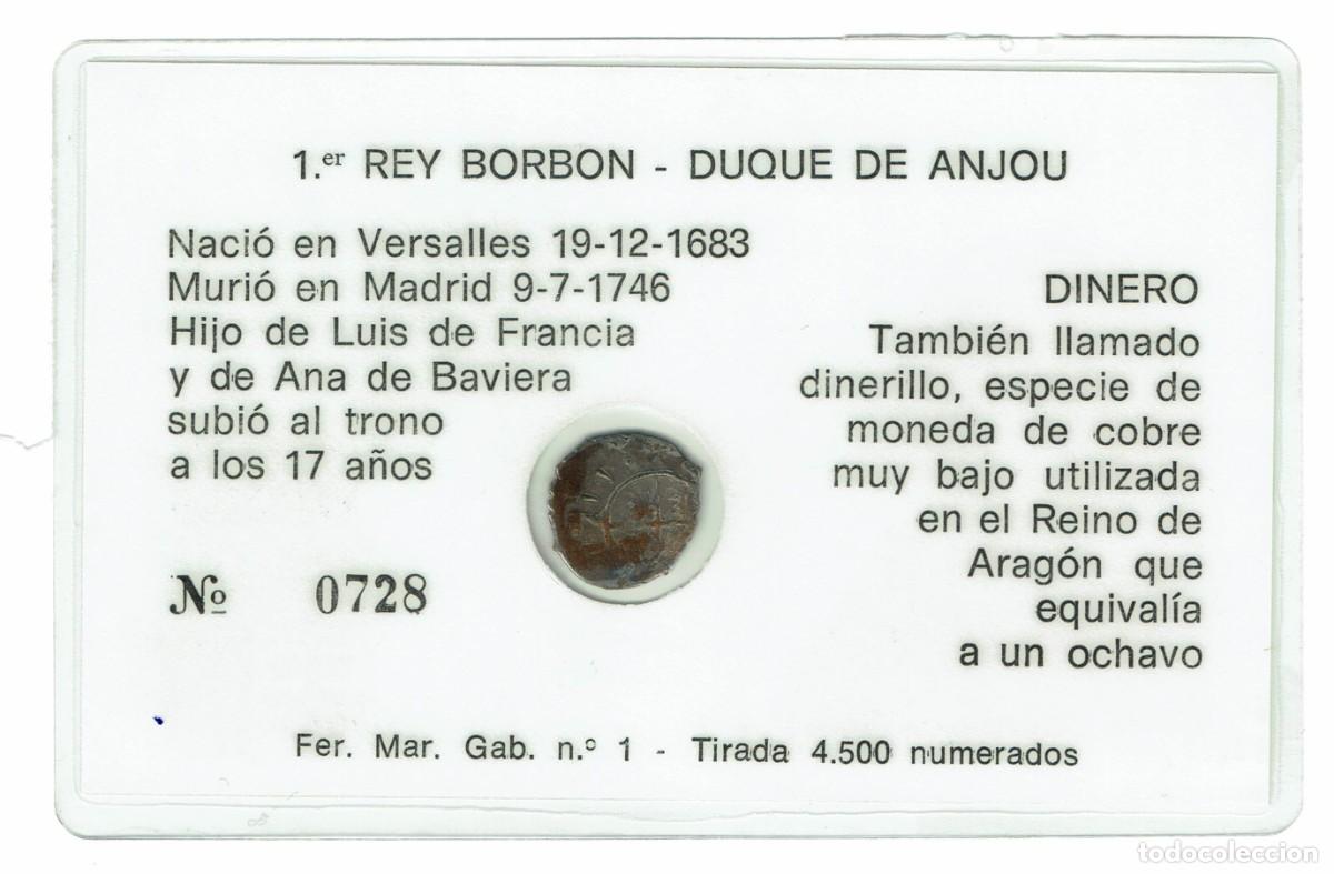 Monedas de Espa&ntilde;a: Dinero de Arag&oacute;n de Felipe V - Foto 2