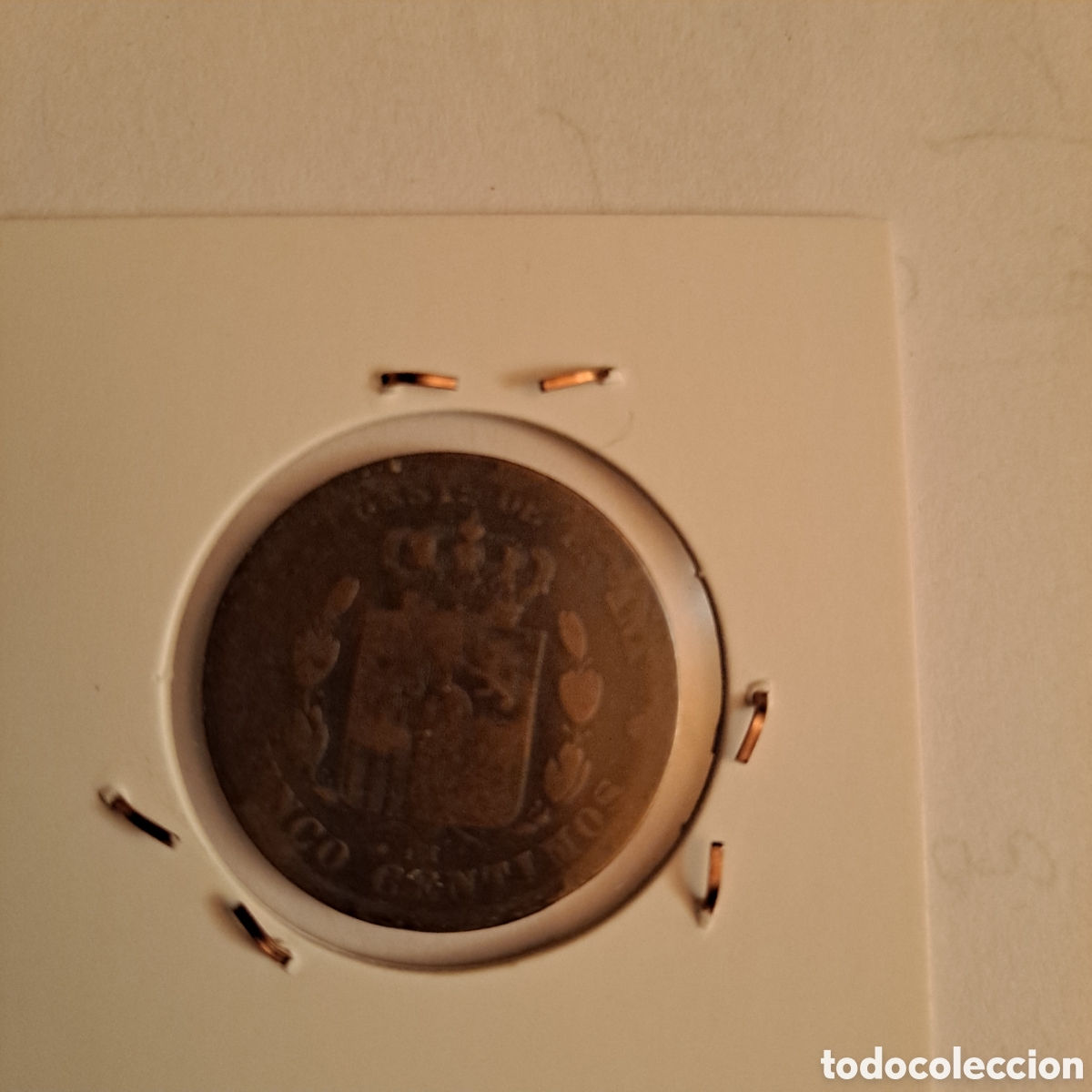 Monedas de Espa&ntilde;a: 5 c ALFONSO XII, A&Ntilde;O 1879 - Foto 2
