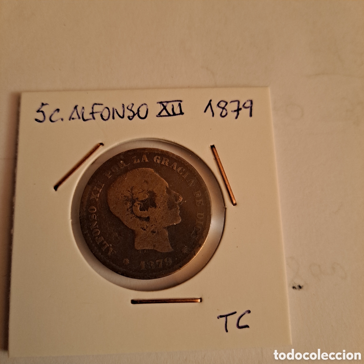 Monedas de Espa&ntilde;a: 5 c ALFONSO XII, A&Ntilde;O 1879 - Foto 1
