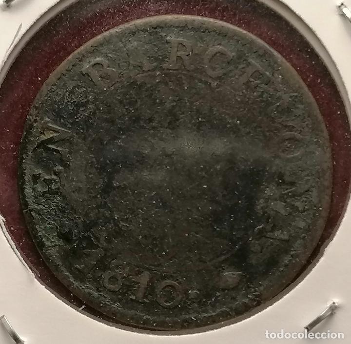 Monedas de Espa&ntilde;a: 2 CUARTO BARCELONA 1810 - Foto 1