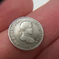 Monedas de España: MEDIO REAL FERNANDO VII 1821 POTOSÍ
