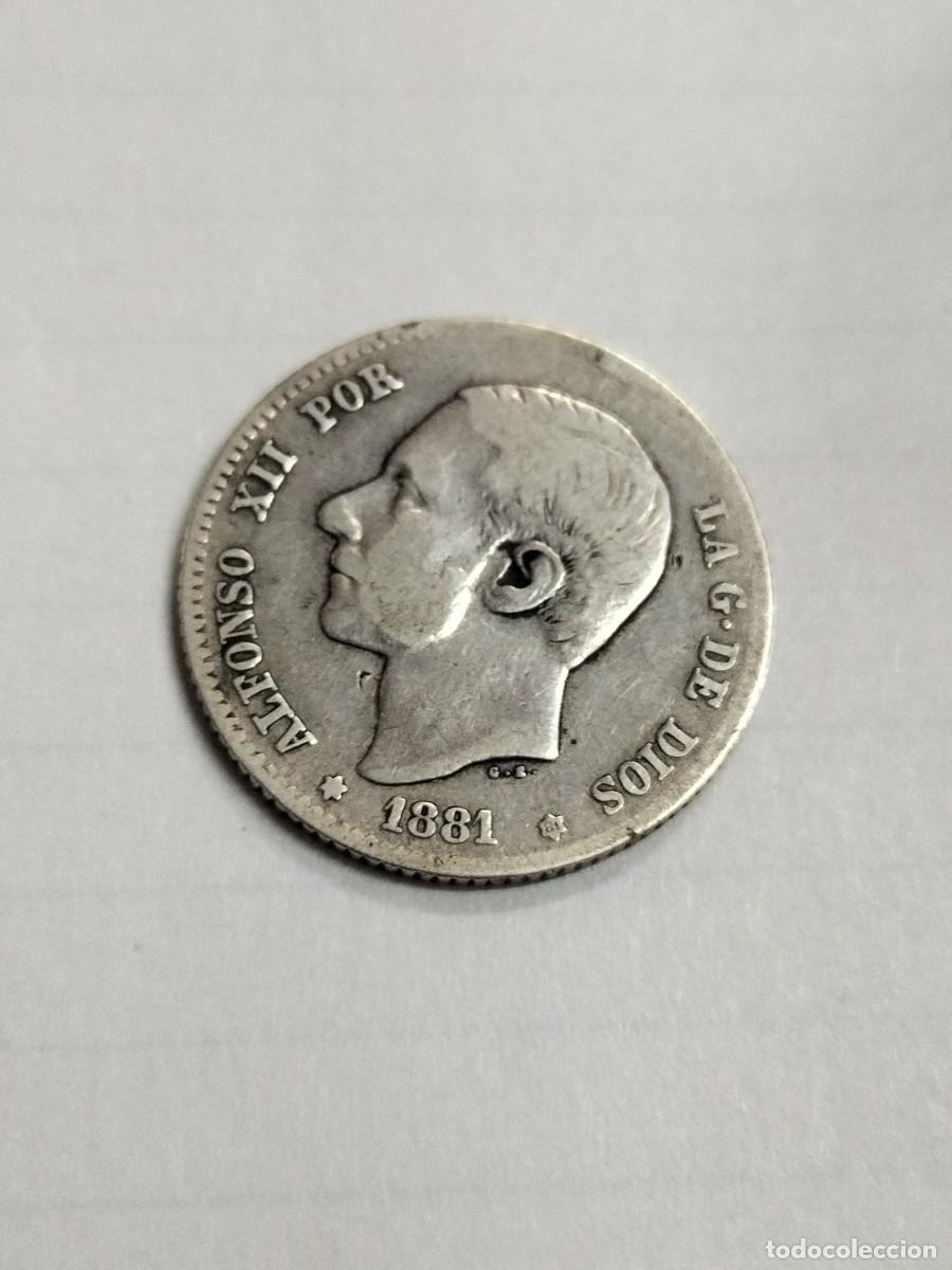 Monedas de Espa&ntilde;a: Moneda de 1 peseta de 1881 - Foto 6