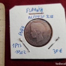 Monete da Spagna: PESETA DE PLATA DE 1902. Lote 377004854
