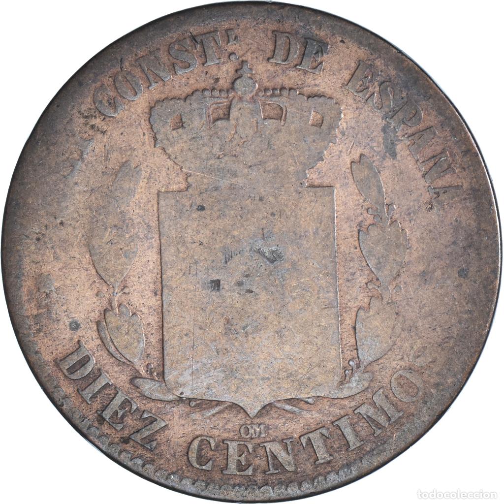 Monedas de Espa&ntilde;a: [#1457815] Moneda, Espa&ntilde;a, 10 Centimos, 1879 - Foto 2