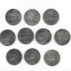 Monedas de España: LOTE DE 10 MONEDAS DE 5 PESETAS-GOBIERNO PROVISIONAL-1870. Lote 380250999