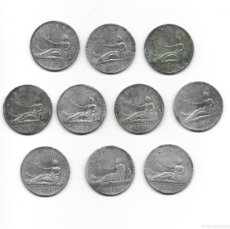 Monedas de España: LOTE DE 10 MONEDAS DE 5 PESETAS-GOBIERNO PROVISIONAL- 1870. Lote 380296294