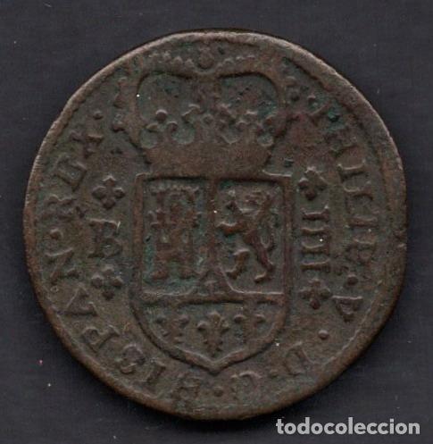 Monedas de Espa&ntilde;a: FELIPE V - 4 MARAVEDIS 1720 - BURGOS - Foto 1