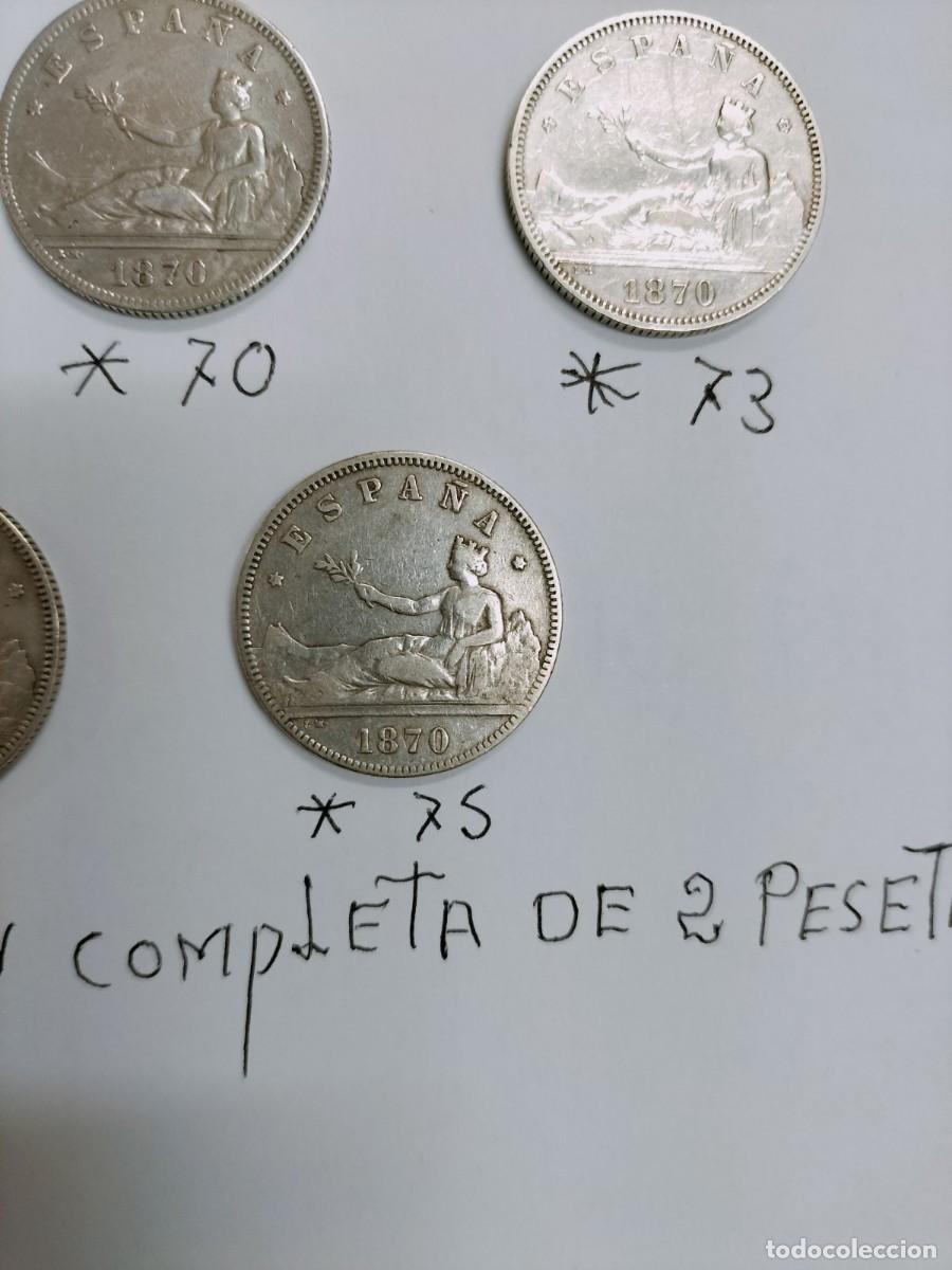 Monedas de Espa&ntilde;a: 5 monedas de 2 peseta de la Republica - Foto 5