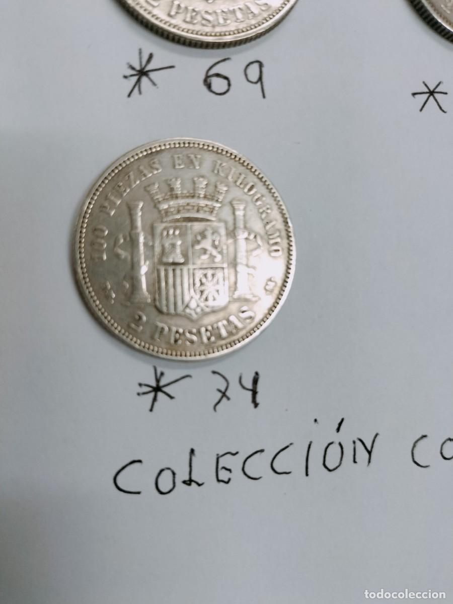 Monedas de Espa&ntilde;a: 5 monedas de 2 peseta de la Republica - Foto 13