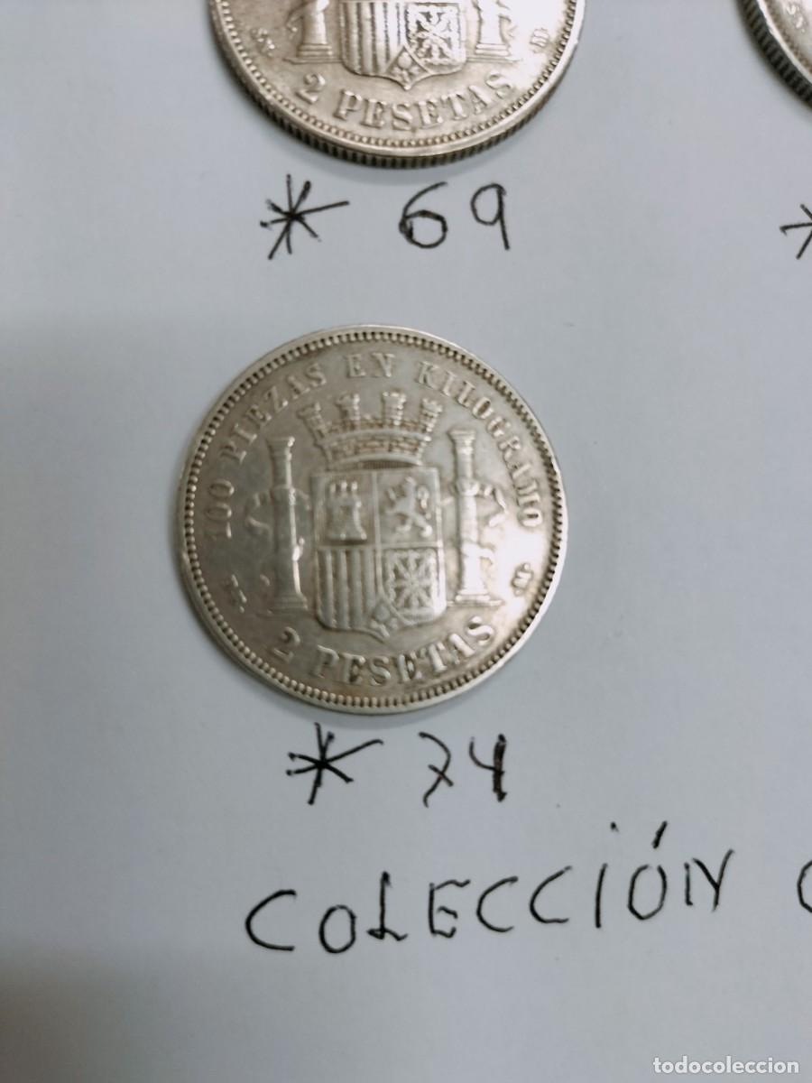 Monedas de Espa&ntilde;a: 5 monedas de 2 peseta de la Republica - Foto 14