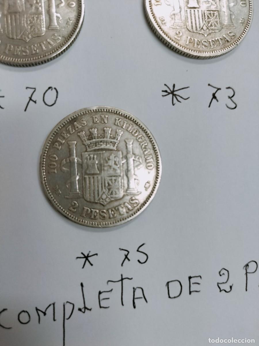 Monedas de Espa&ntilde;a: 5 monedas de 2 peseta de la Republica - Foto 15