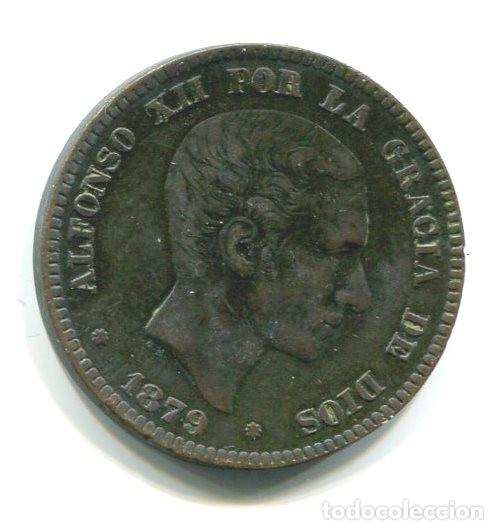 Monedas de Espa&ntilde;a: Espa&ntilde;a. Alfonso XII. Moneda de 10 c&eacute;ntimos de 1879 - Foto 1