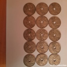 Monedas de España: LOTE 15 MONEDAS DE 25 CMS ALFONSO XIII 1927. Lote 382453119