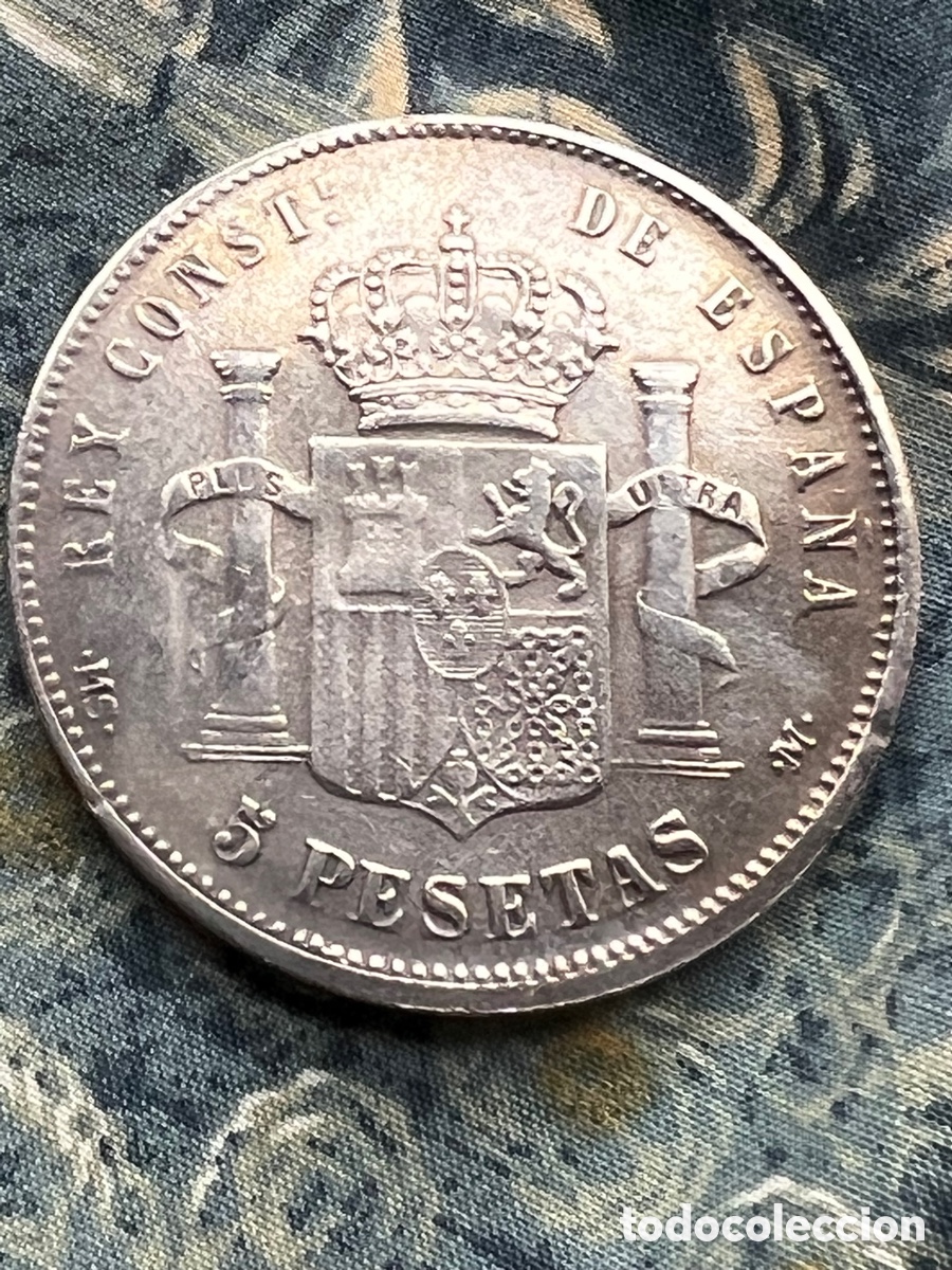 Monedas de Espa&ntilde;a: 5 pesetas Alfonso XIII 1988 MS - Foto 6