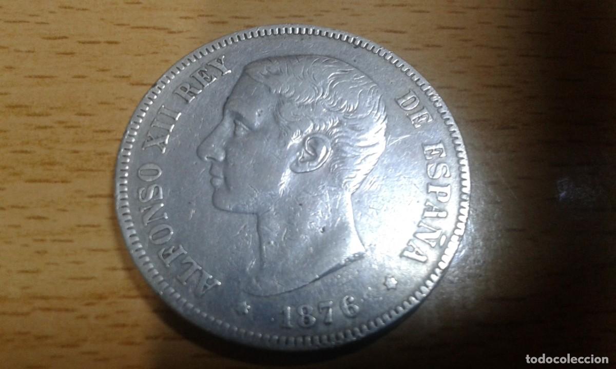 Monedas de Espa&ntilde;a: MONEDA DE PLATA ORIGINAL DE ALFONSO XII DE 1876 - Foto 1