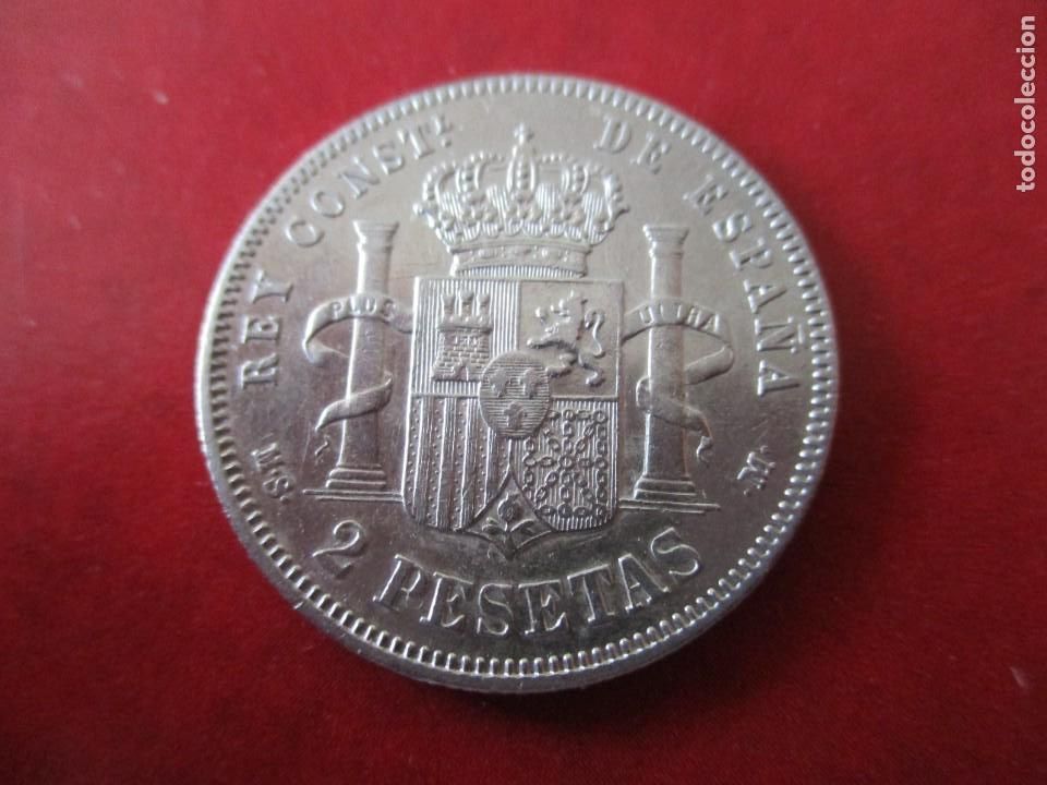 Monedas de Espa&ntilde;a: Alfonso XII. 2 pesetas. 1882 - Foto 2