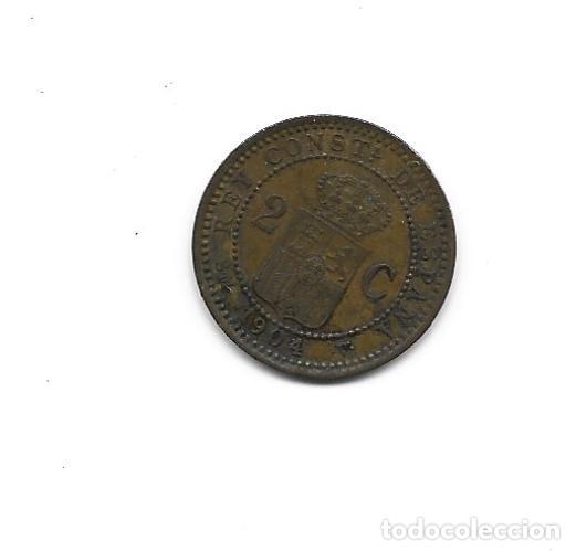 Monedas de Espa&ntilde;a: ALFONSO XIII- 2 CENTIMOS- 1904*04-SMV - Foto 2