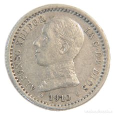 Monedas de España: 50 CÉNTIMOS 1910 P•C-V. ALFONSO XIII. PLATA.. Lote 385019484
