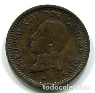 Monedas de Espa&ntilde;a: Espa&ntilde;a, Alfonso XIII. moneda de dos c&eacute;ntimos de 1912. - Foto 1
