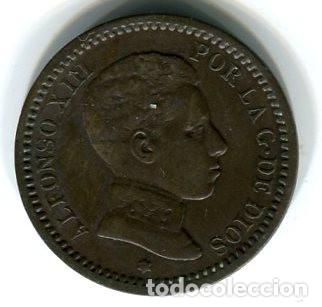 Monedas de Espa&ntilde;a: Espa&ntilde;a, Alfonso XIII. moneda de dos c&eacute;ntimos de 1904. - Foto 1