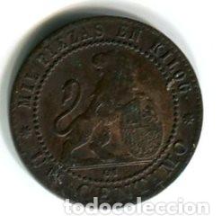 Monedas de Espa&ntilde;a: Espa&ntilde;a, Gobierno Provisional. moneda de un c&eacute;ntimo de 1870 - Foto 1