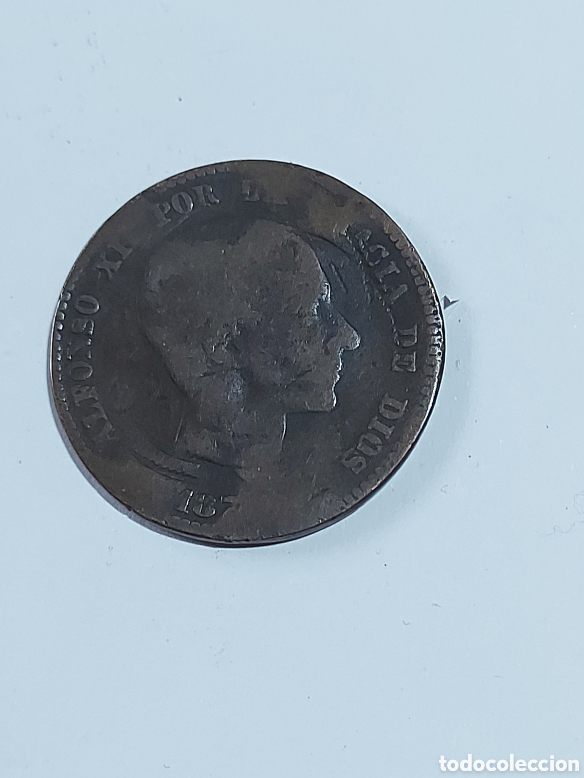 Monedas de Espa&ntilde;a: MONEDA ESPA&Ntilde;A ALFONSO XII 10 CENTIMOS 1878 - Foto 1
