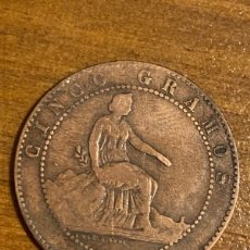 Monedas de España: MONEDA DE 5 CÉNTIMOS 1870 DE COBRE LLAMADA LA PERRA CHICA