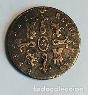 Monedas de Espa&ntilde;a: MONEDA 8 MARAVEDIS ISABEL II DE 1843 - Foto 2