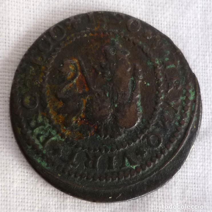 Monedas de Espa&ntilde;a: Moneda Felipe V, dos 2 maravedies 1720 - Foto 1