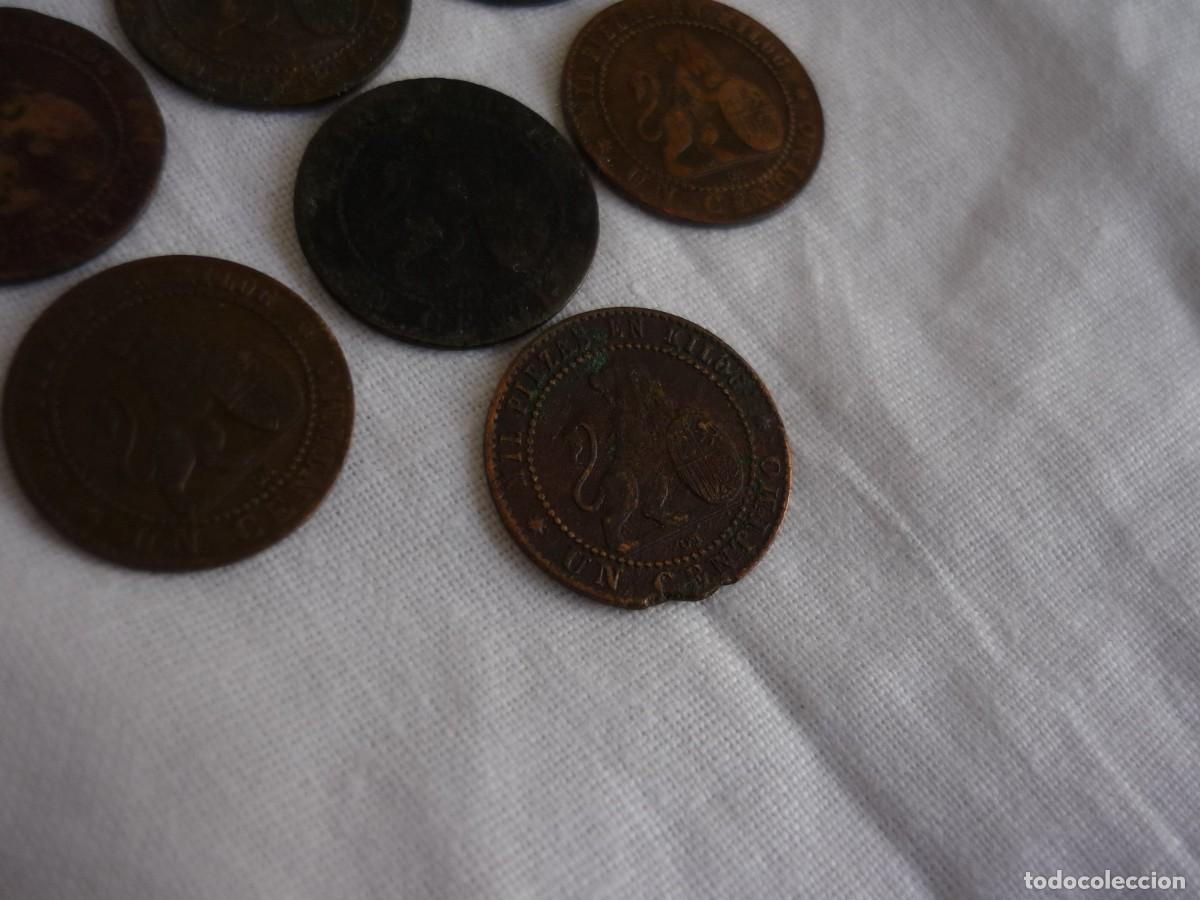 Monedas de Espa&ntilde;a: 7 monedas Gobierno Provisional, Primera Rep&uacute;blica, 1 c&eacute;ntimo - Foto 9