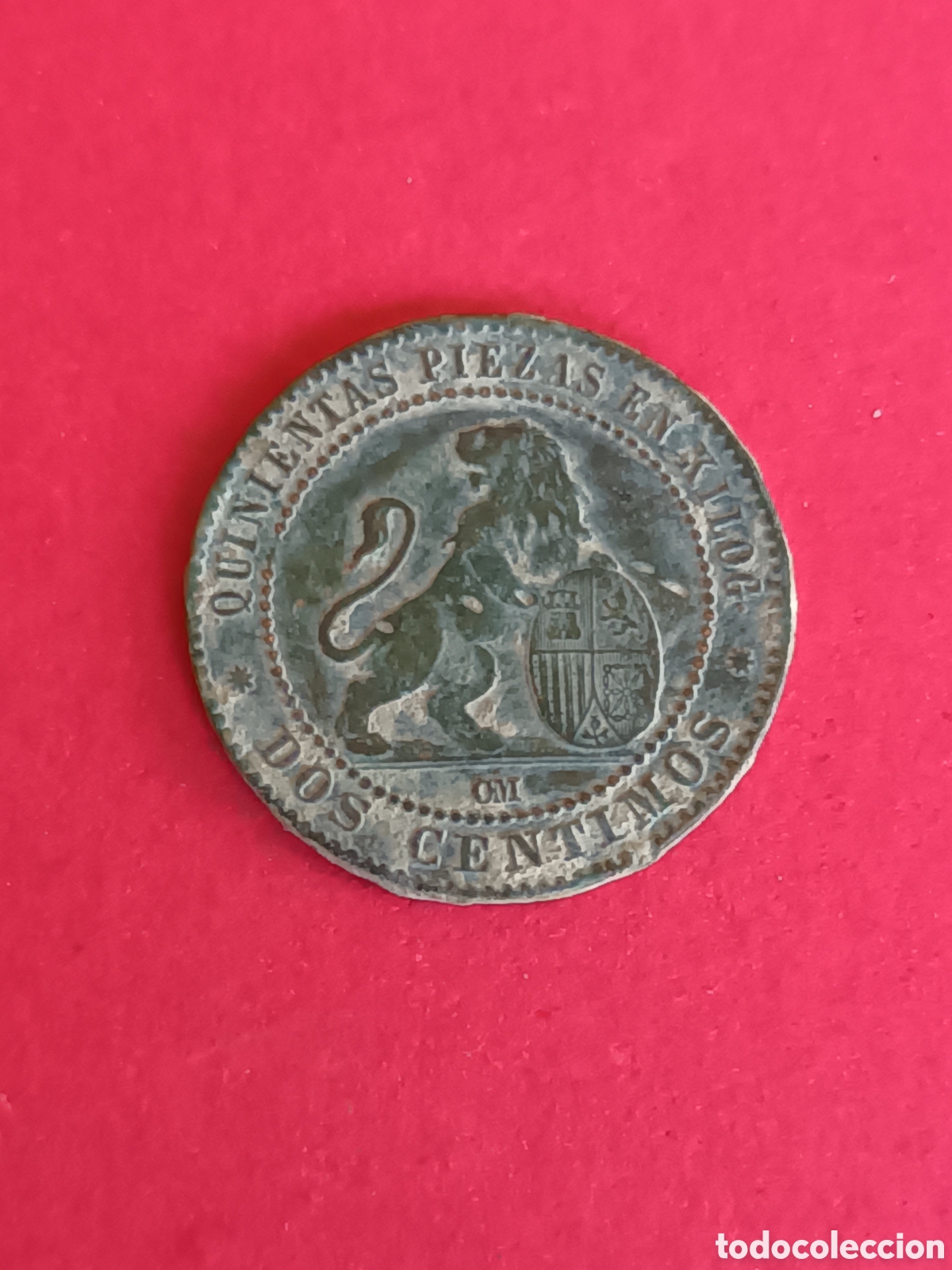 Monedas de Espa&ntilde;a: GOBIERNO PROVISIONAL. 2 C&Eacute;NTIMOS DE 1870. MBC. ADMITE LIMPIEZA. - Foto 1