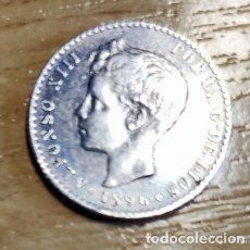Monedas de España: MONEDA ESPAÑA ALFONSO XIII 50 CENTIMOS 1896 PGV PLATA. Lote 386769809