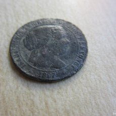 Monedas de España: MEDIO CÉNTIMO DE ESCUDO DE ISABEL II 1867. Lote 386895059