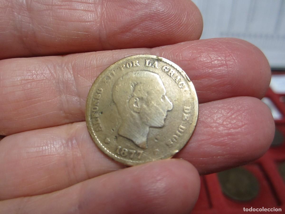 Monedas de Espa&ntilde;a: MONEDA DE 5 C&Eacute;NTIMOS DE ALFONSO XII DE 1877 - Foto 1