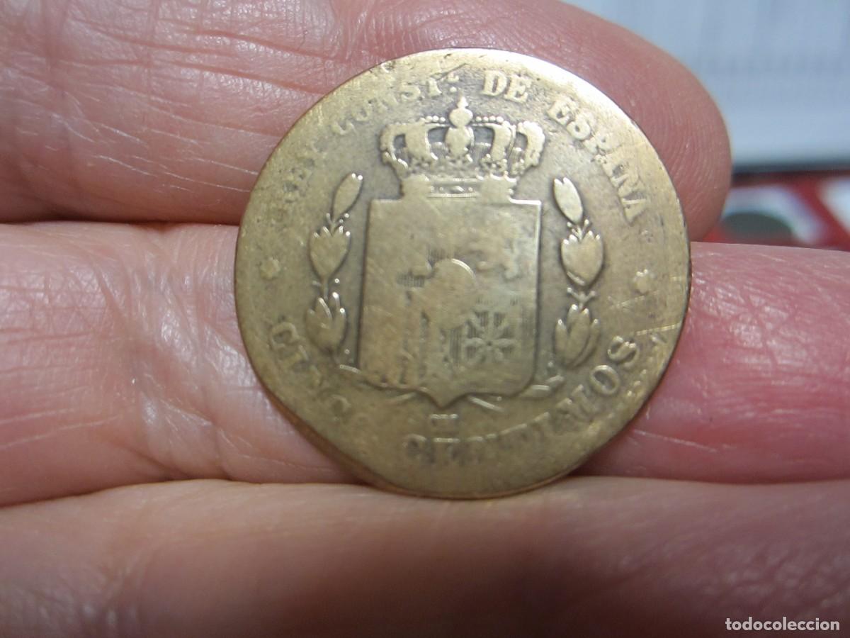 Monedas de Espa&ntilde;a: MONEDA DE 5 C&Eacute;NTIMOS DE ALFONSO XII DE 1877 - Foto 2