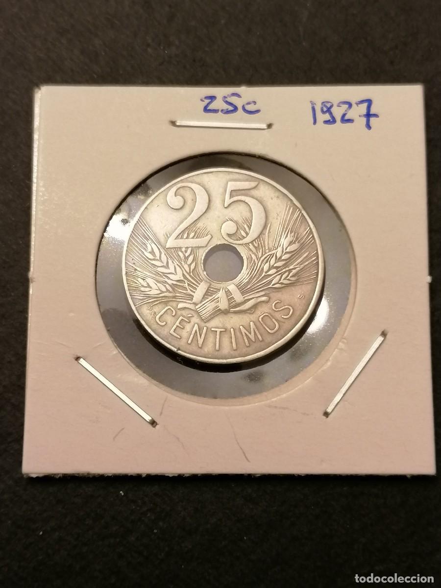 Monedas de Espa&ntilde;a: Moneda 25 c&eacute;ntimos, 1927, MBC , Espa&ntilde;a, - Foto 1