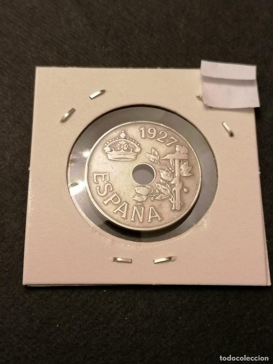Monedas de Espa&ntilde;a: Moneda 25 c&eacute;ntimos, 1927, MBC , Espa&ntilde;a, - Foto 2