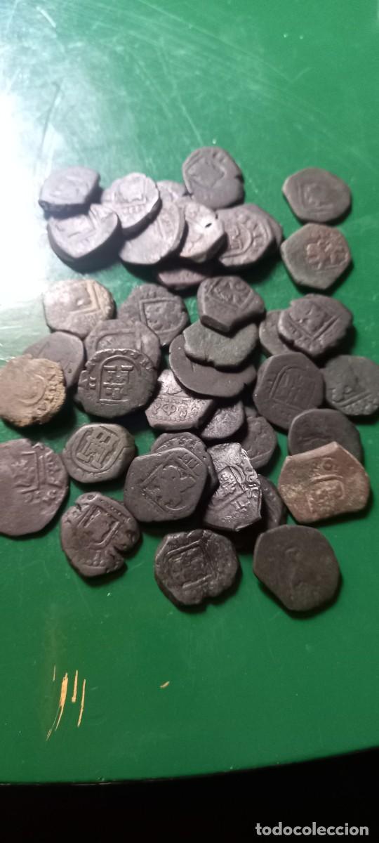 Monedas de Espa&ntilde;a: Lote de 40 monedas de CARLOS II - Foto 1