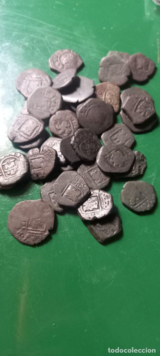 Monedas de Espa&ntilde;a: Lote de 40 monedas de CARLOS II - Foto 2