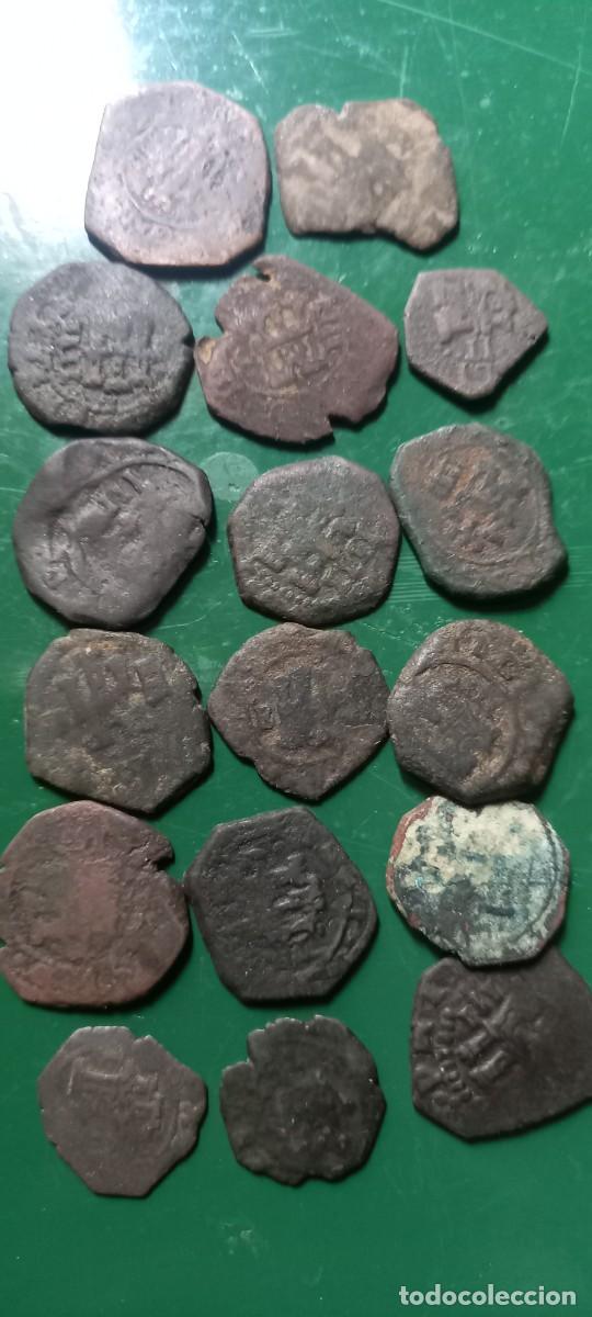 Monedas de Espa&ntilde;a: Lote de 16 monedas de los austrias - Foto 1