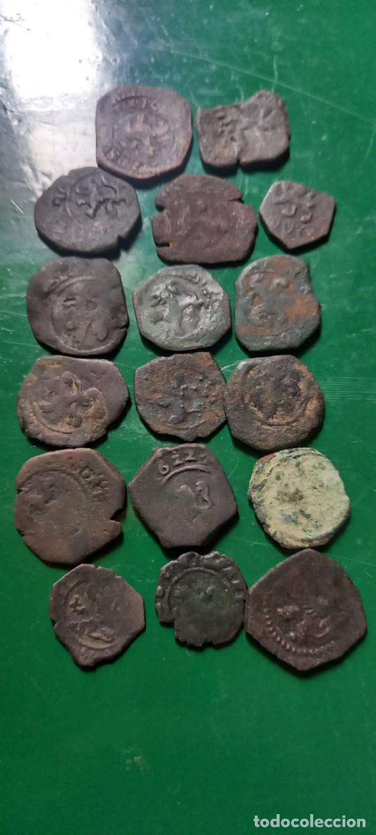 Monedas de Espa&ntilde;a: Lote de 16 monedas de los austrias - Foto 2