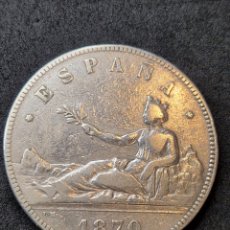 Monedas de España: MONEDA PLATA 5 PESETAS 1870 GOBIERNO PROVINCIAL