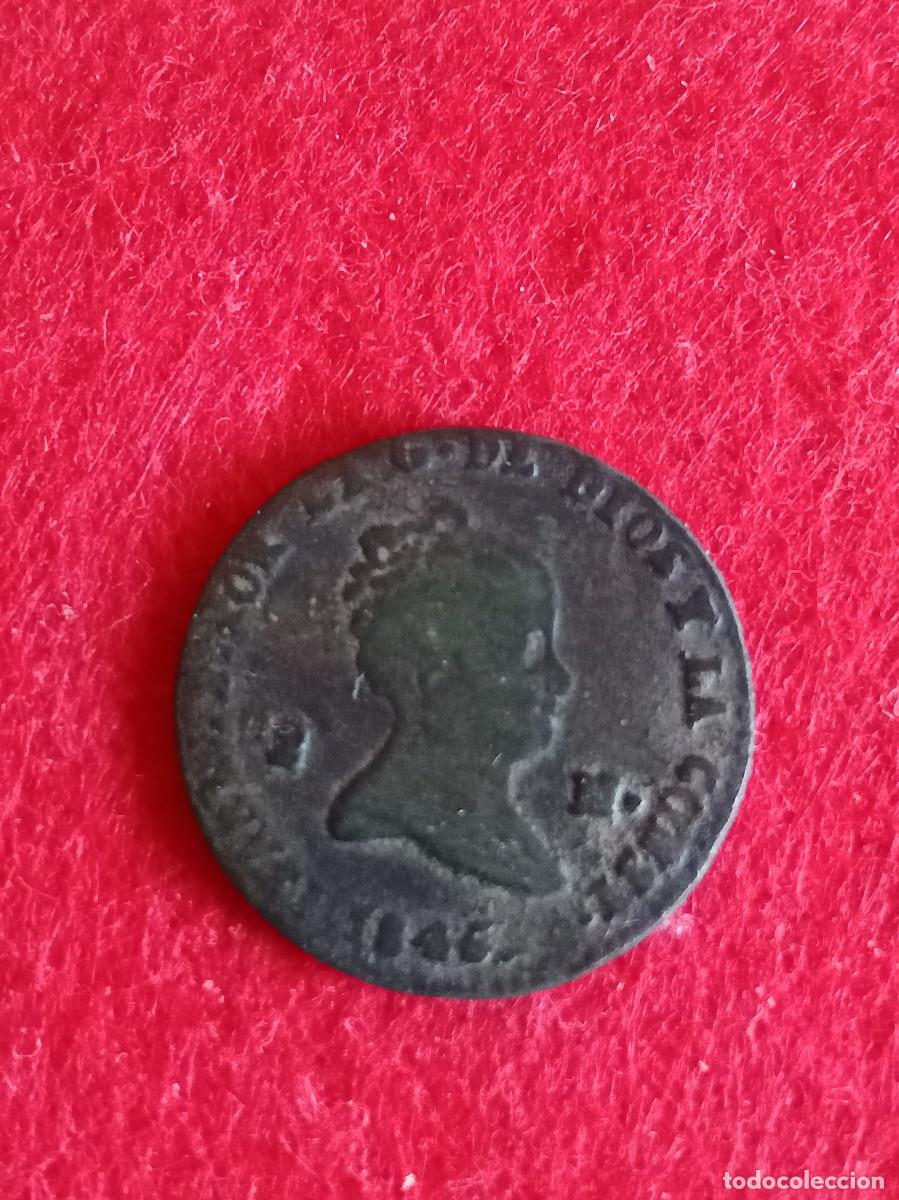Monedas de Espa&ntilde;a: Moneda de 2 maraved&iacute;s Isabel ii 1846 Segovia - Foto 1