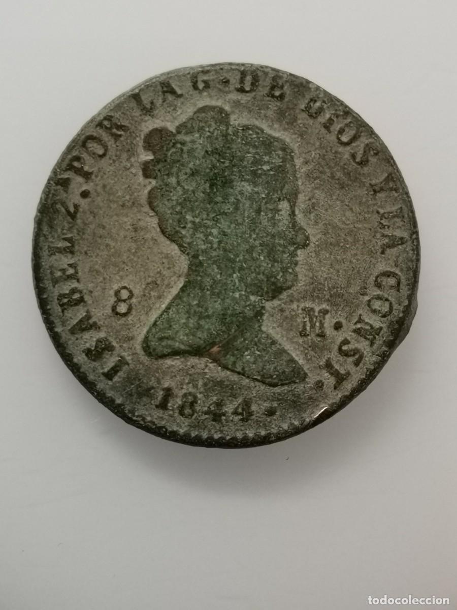 Monedas de Espa&ntilde;a: Isabel II 8 Maraved&iacute;s 1844 Segovia. - Foto 1