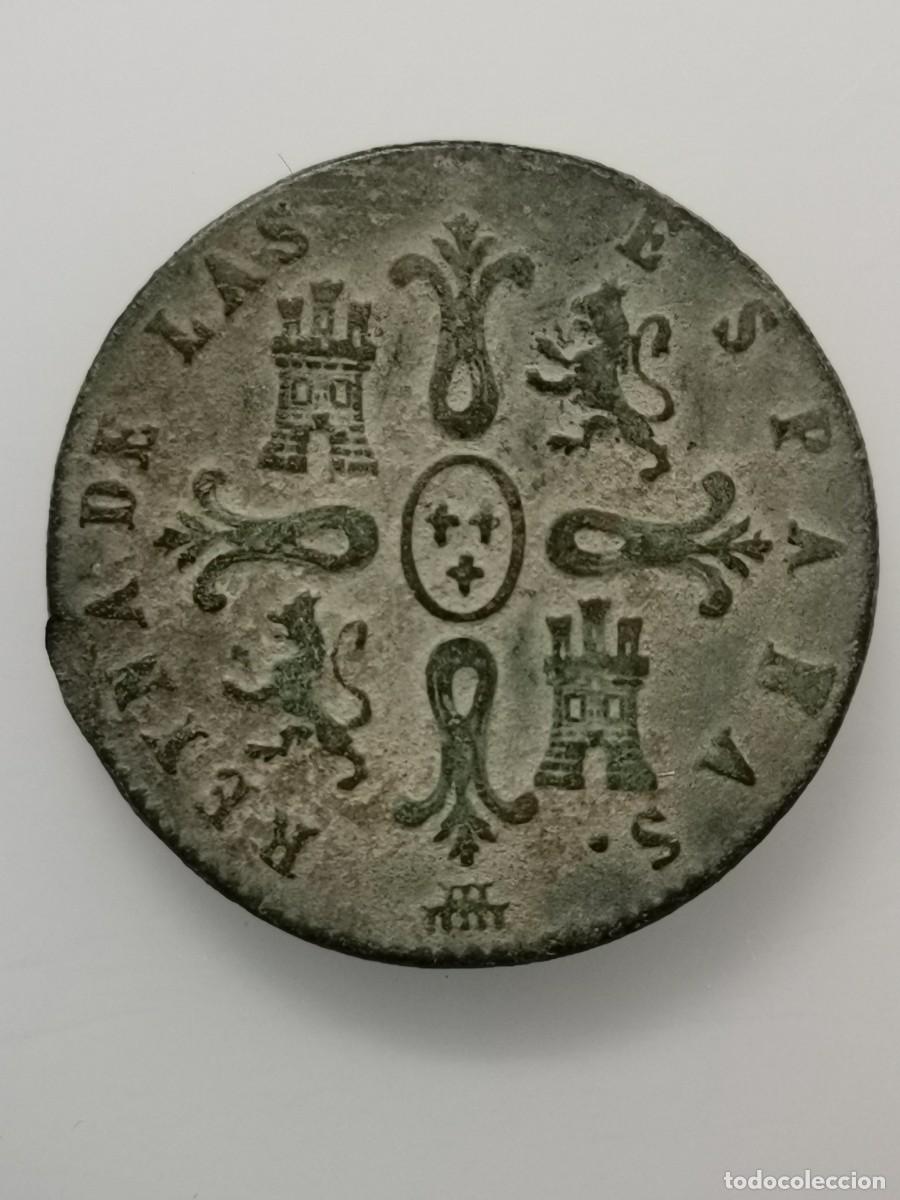 Monedas de Espa&ntilde;a: Isabel II 8 Maraved&iacute;s 1844 Segovia. - Foto 2