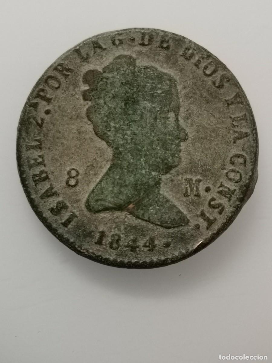 Monedas de Espa&ntilde;a: Isabel II 8 Maraved&iacute;s 1844 Segovia. - Foto 5