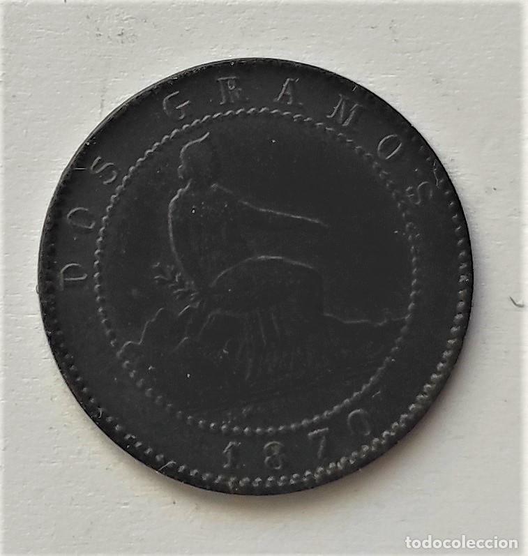 Monedas de Espa&ntilde;a: 2 gramos ( c&eacute;ntimos) de Espa&ntilde;a del 1870 - Foto 1